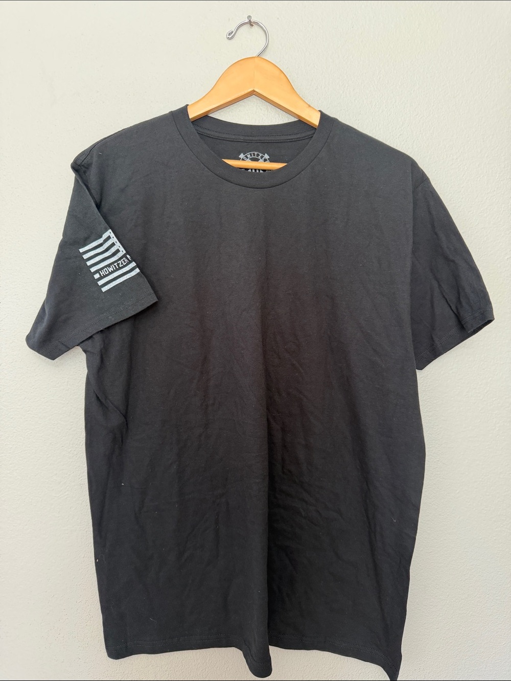 Howitzer Patriot Men’s Black Short-Sleeve Graphic Tee Large NWOT 100% Cotton USA